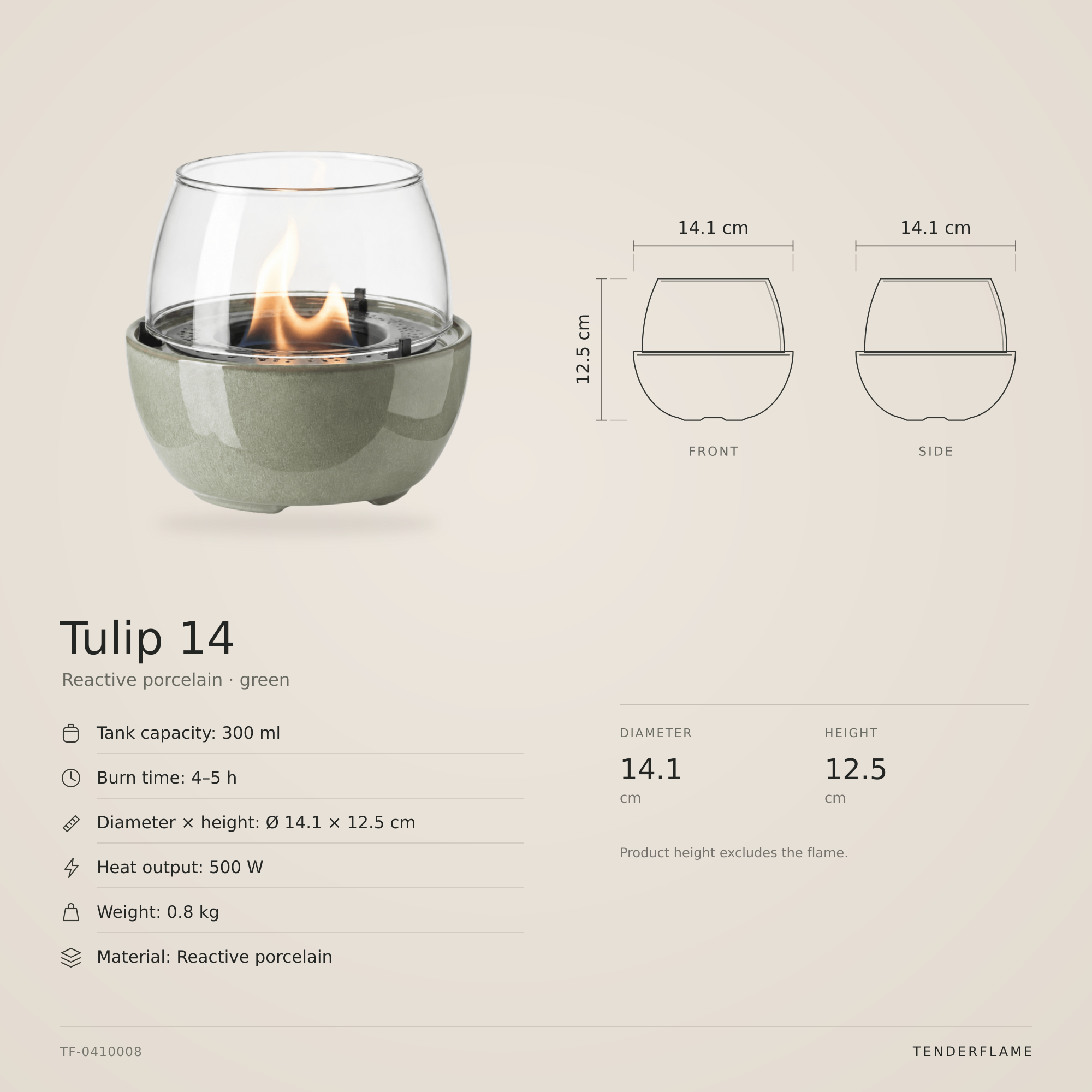Tulip 14 Reactive Porcelain